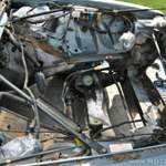 Im Motorraum wurde alles wasserfest gemacht