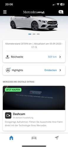 Screenshot MercedesMe