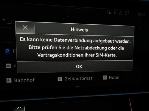 Anzeige Datenverbindung
