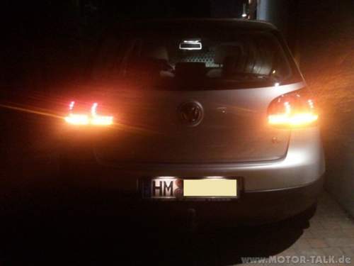 Nachts mit Blinker