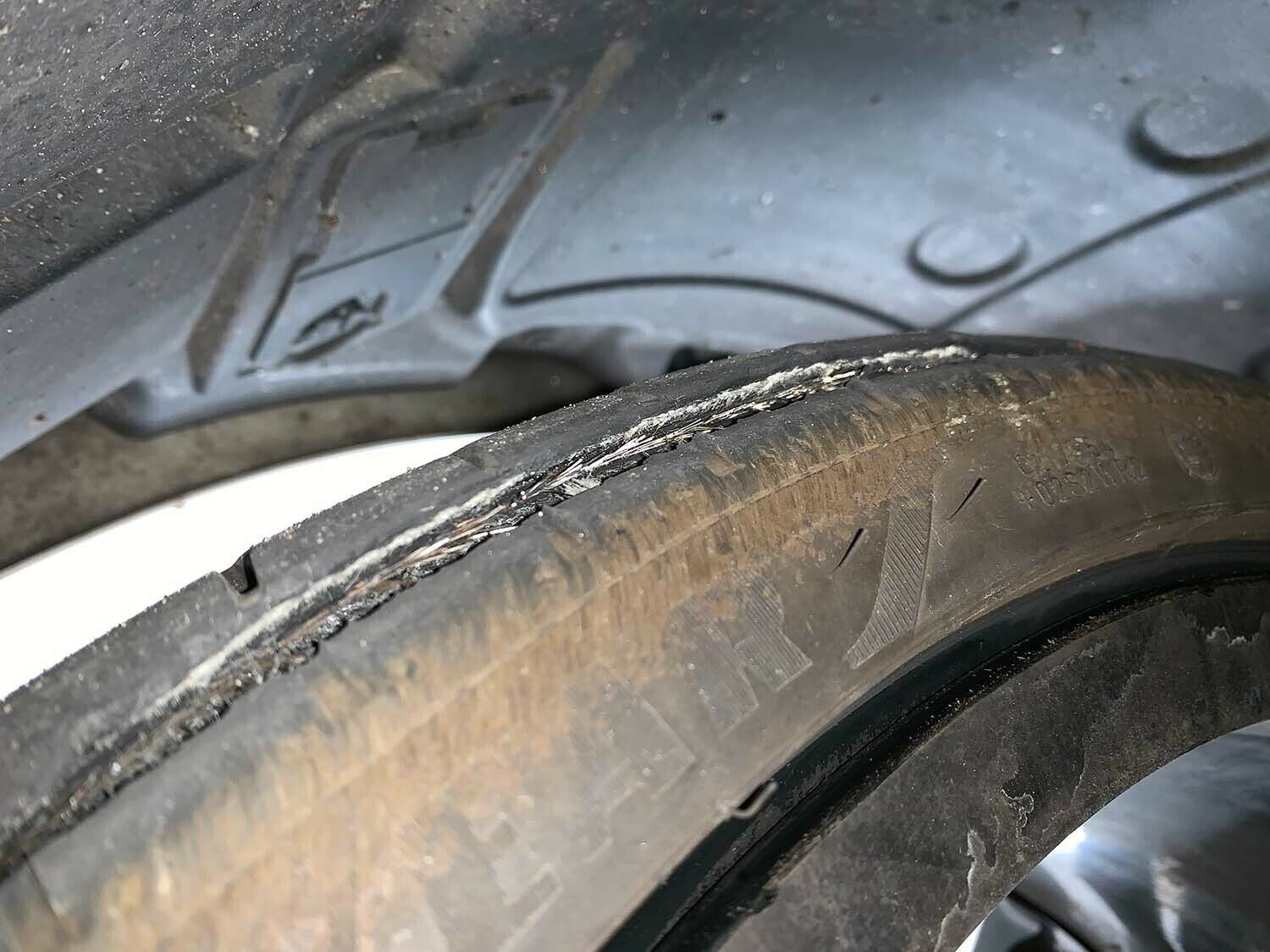 Defekt am Reifen, S213, E350d - T