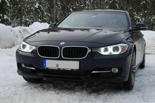BMW F30 im Schnee 1