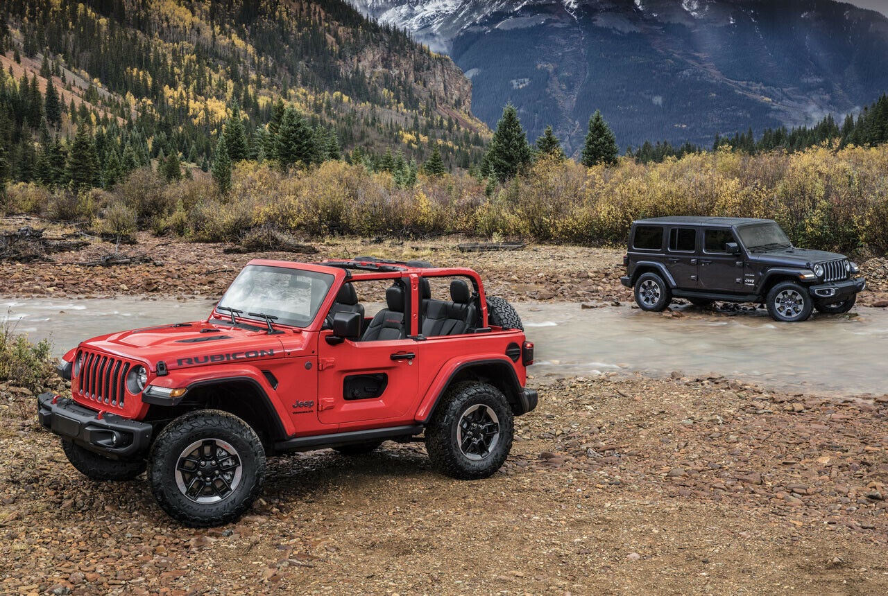Der Jeep Wrangler Rubicon und der Jeep Wrangler Sahara