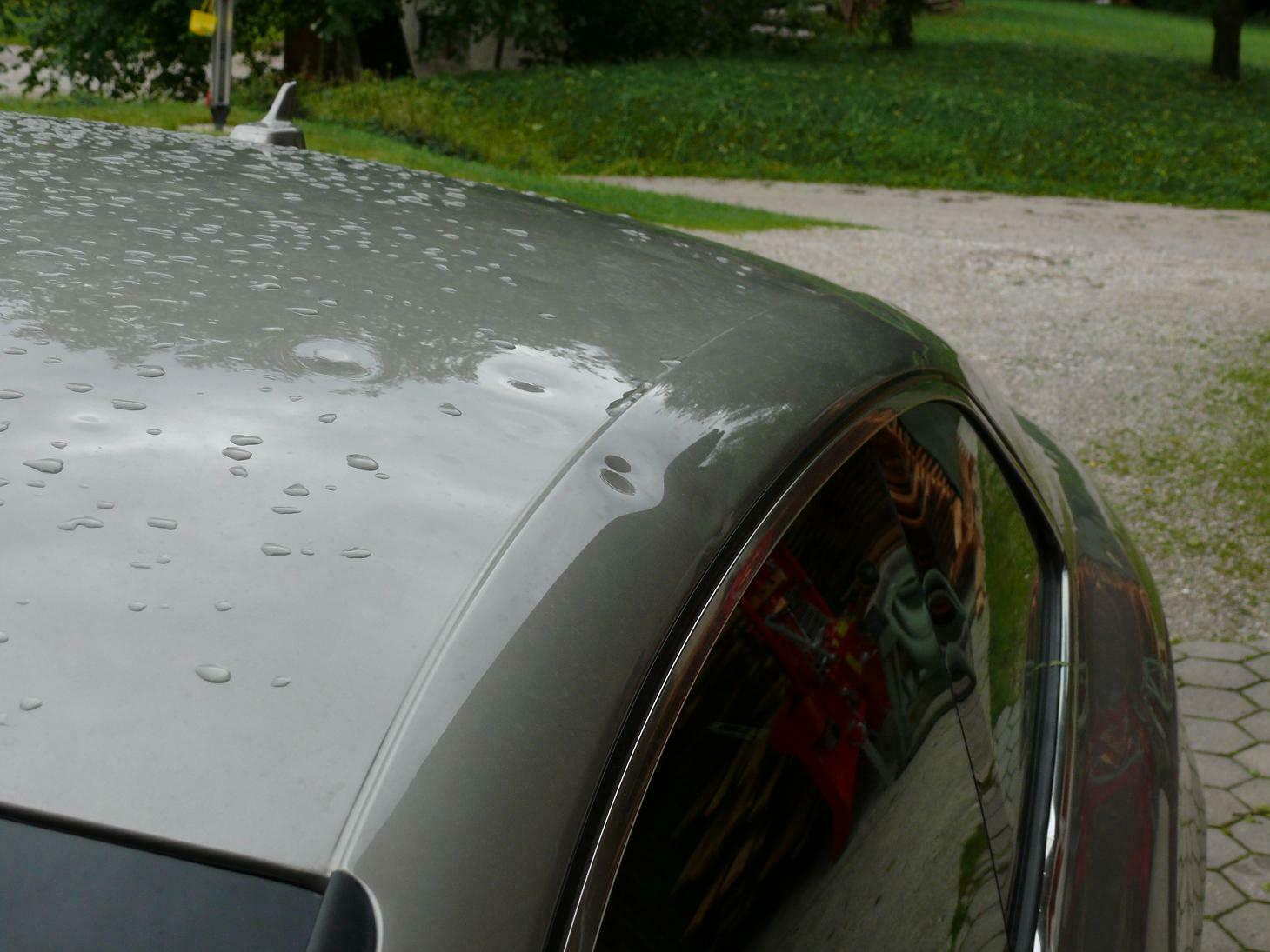 Der A5 und Hagel : Das verträgt sich nicht!