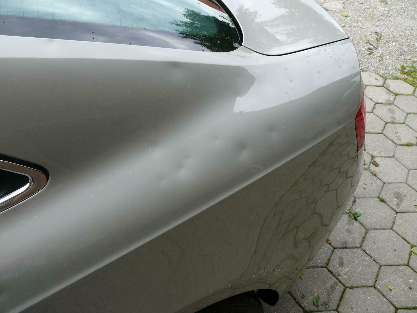 Der A5 und Hagel : Das verträgt sich nicht!