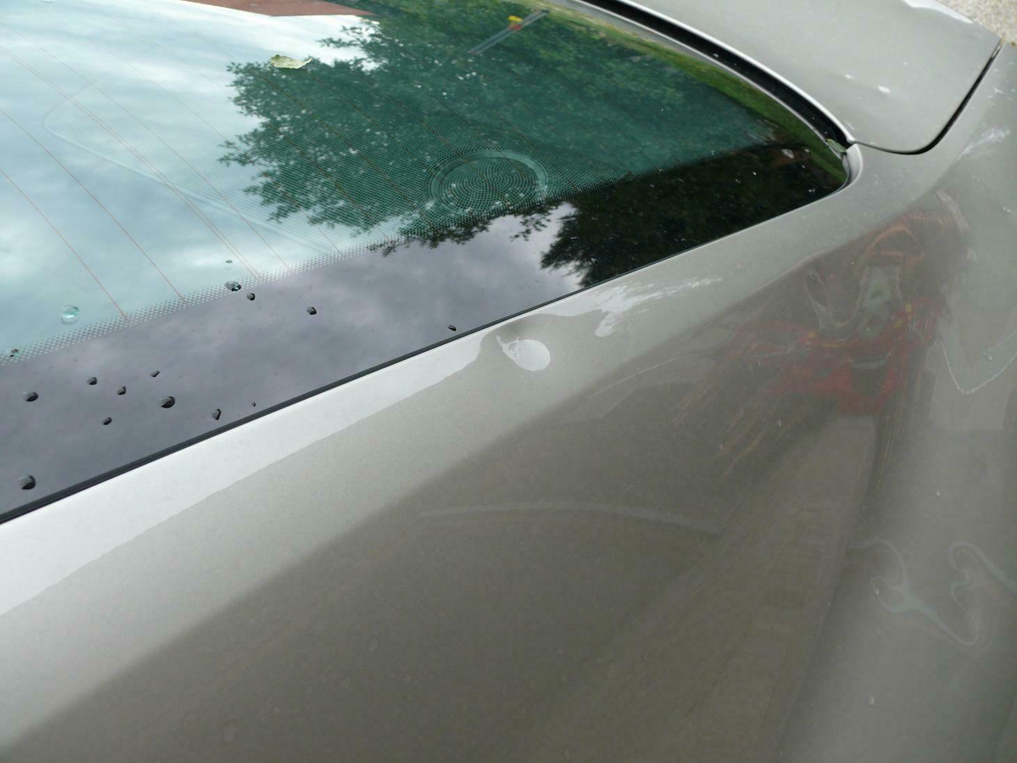 Der A5 und Hagel : Das verträgt sich nicht!