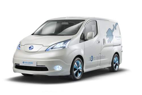 Hier eine Studie des zweiten Nissan-Elektroautos e-NV200.
