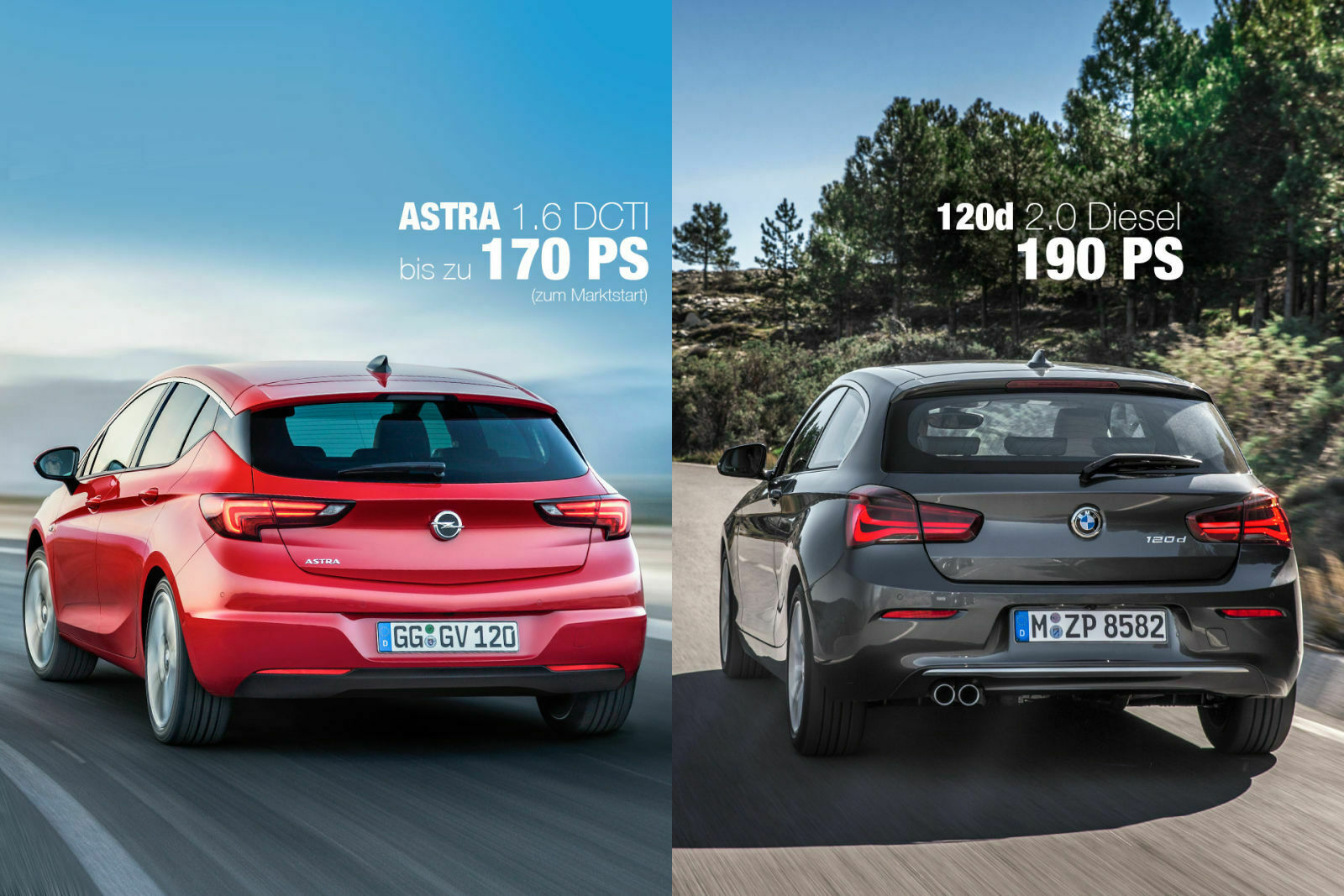 Heckansicht: So mancher MOTOR-TALKer hat beim Blick auf das Heck vom Opel Astra eine gewisse Ähnlichkeit zum gelifteten BMW 1er entdeckt