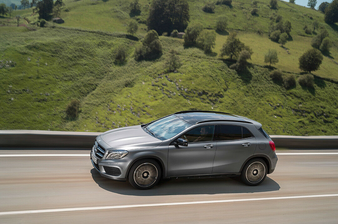 Mercedes bietet den GLA mit Radgrößen bis zu 19 Zoll an