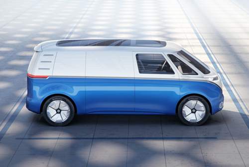 Solarzellen auf dem Dach und Autonomie auf Level 4 - nicht jedes Feature der IAA-Studie VW I.D. Buzz Cargo wird es in das spätere Serienmodell schaffen