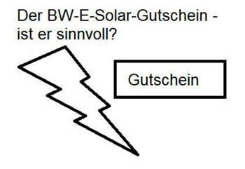 Logo Der BW-E-Solar-Gutschein -> Sinnvoll?!