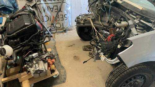 Motor raus