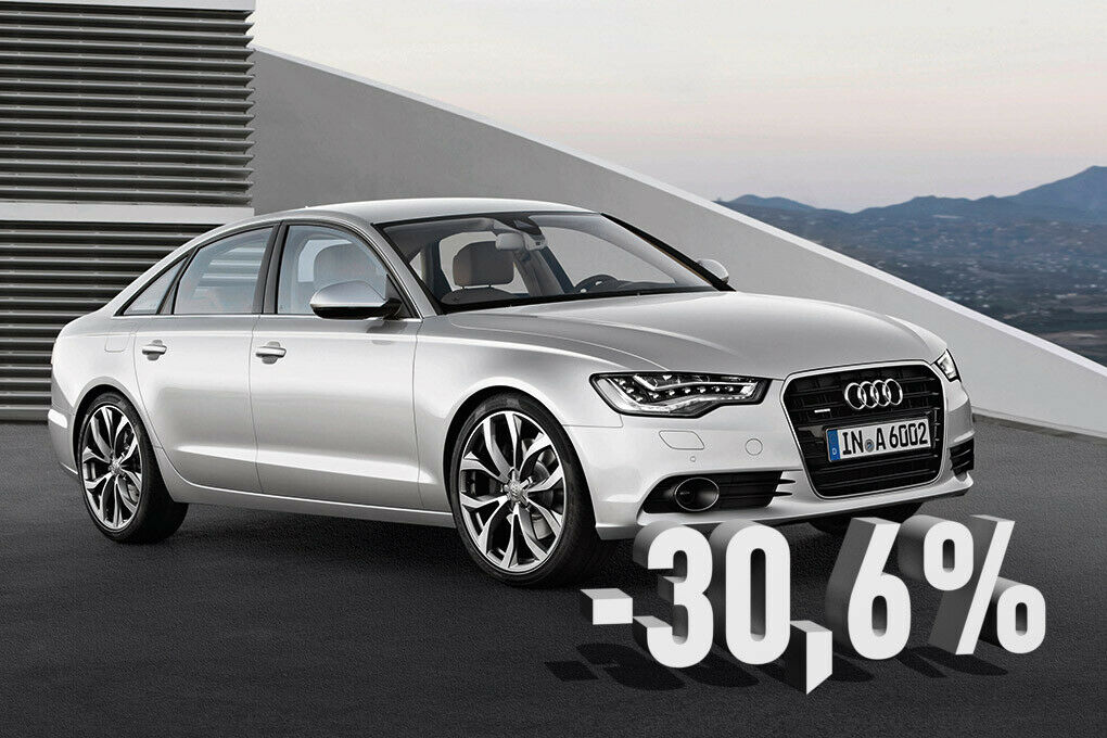 Der Audi A6 verlor 30,6 Prozent