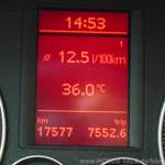 Temperatur am Tag der Abreise ;)