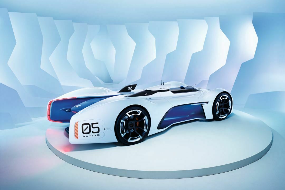 Der Alpine Vision Gran Turismo wiegt nur 900 Kilogramm