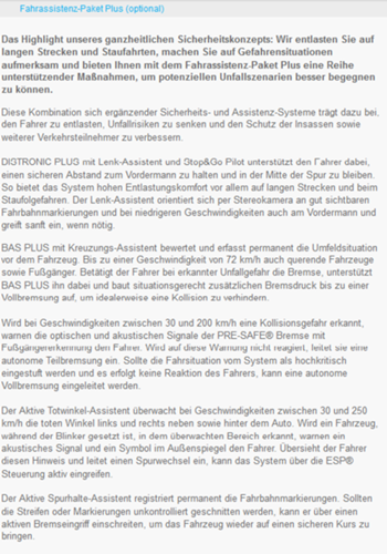 Fahrassistenz-paket-plus