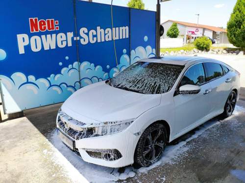 Honda Civic 10 weiß SB Waschanlage