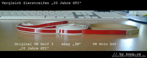 Vergleich-zierstreifen