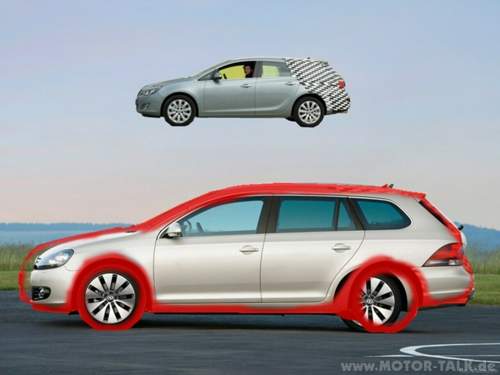Golf-astra-umriss