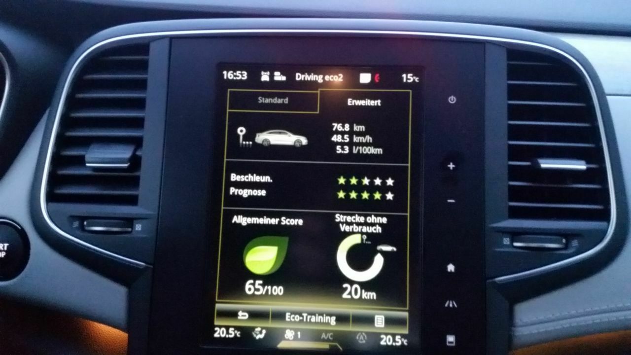 Mit dem 160-PS-Diesel (1,6 l Hubraum) lässt sich der Renault Talisman durchaus sparsam fahren