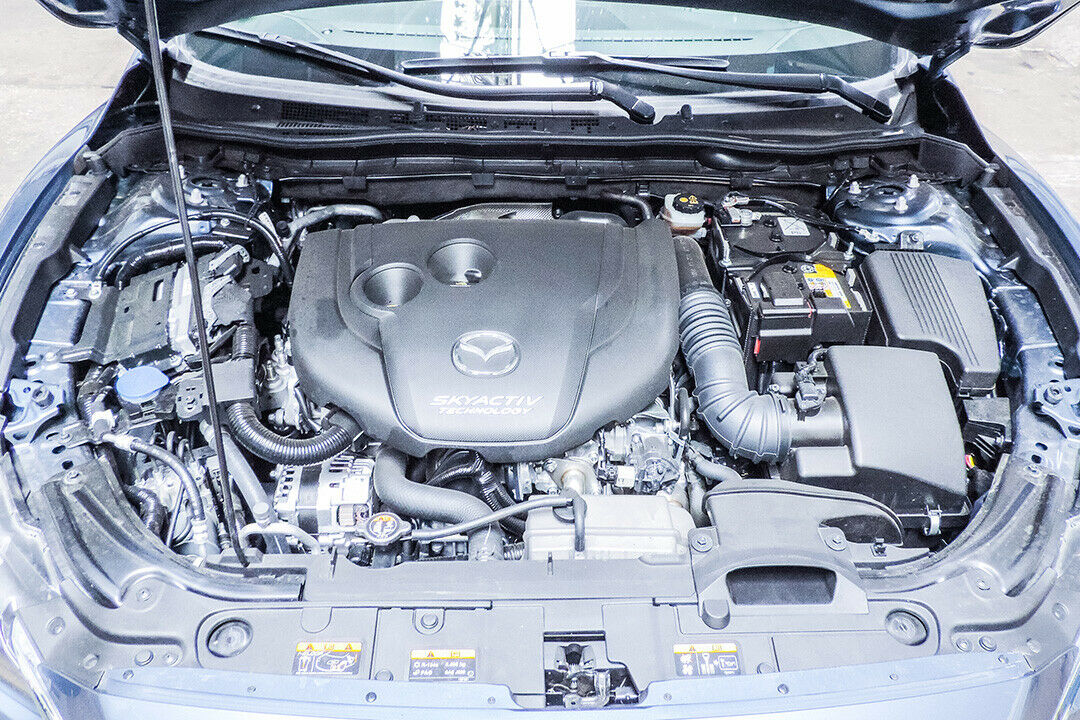 Der Motorraum als solches kommt klar strukturiert daher