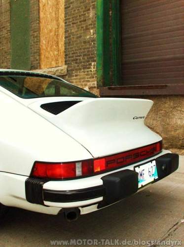 Der Bürzel des 911 Carrera damals