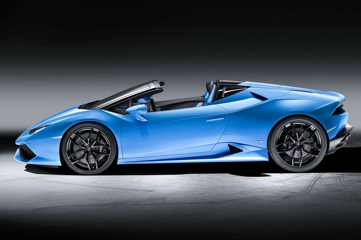 Die Kapuze des Huracán Sypder öffnet sich in 17 Sekunden