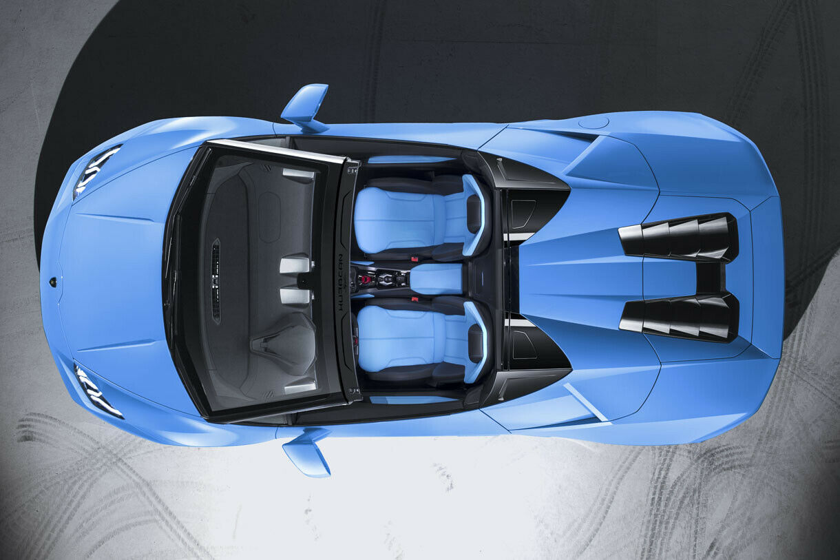 Spoiler am Frontscheibenrahmen gibt es nicht im Huracán Spyder