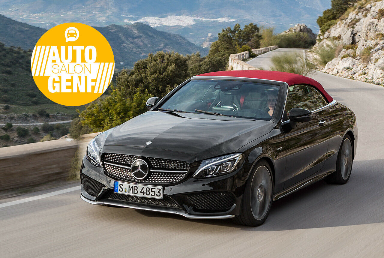 Nur das Akustikverdeck gibt es für das C-Klasse Cabrio in Rot, die Serienversion ist schwarz