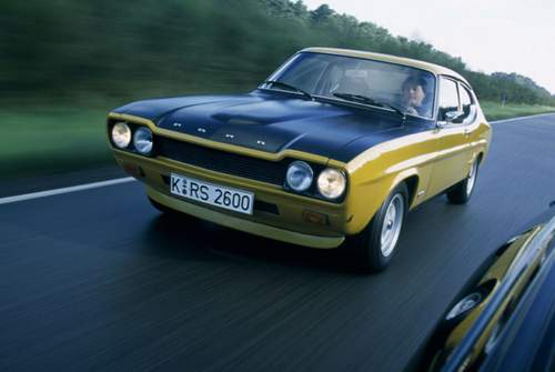 Unschwer am Nummernschild zu erkennen: Ford Capri RS mit 2,6-Liter-V6-Motor