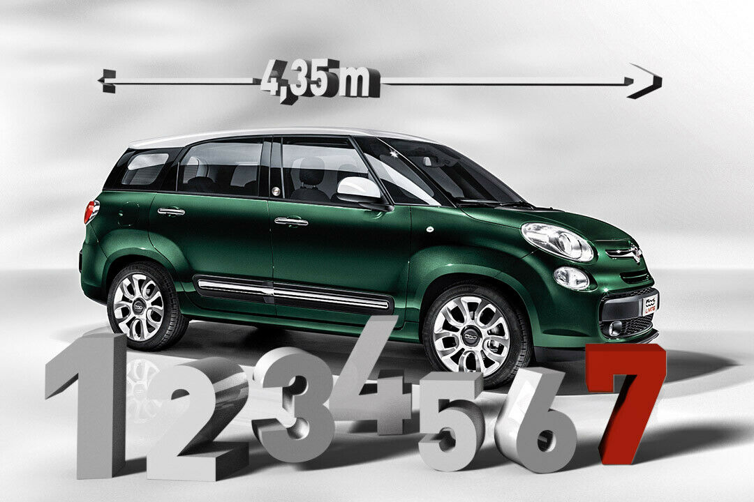 So klein und doch so viel Platz - dieser Fiat 500 hat sieben Sitzplätze