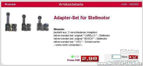 Lwr-adaptersatz