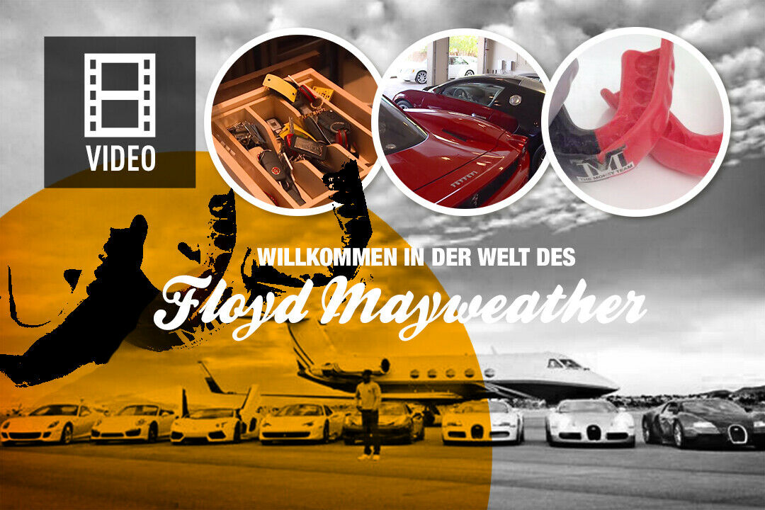 Boxer Floyd Mayweather liebt es, mit Autos, Villen und Bargeld zu protzen