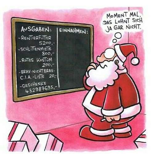 Weihnachtsmann-kalkulation