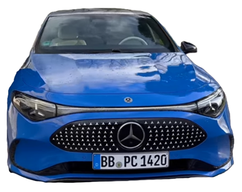 Mercedes CLA 2025 blau Front Basis pur