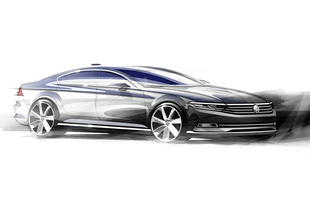 Der Radstand des neuen Passat wächst. Das bedeutet mehr Platz im Innenraum - dafür wird es am Motor eng