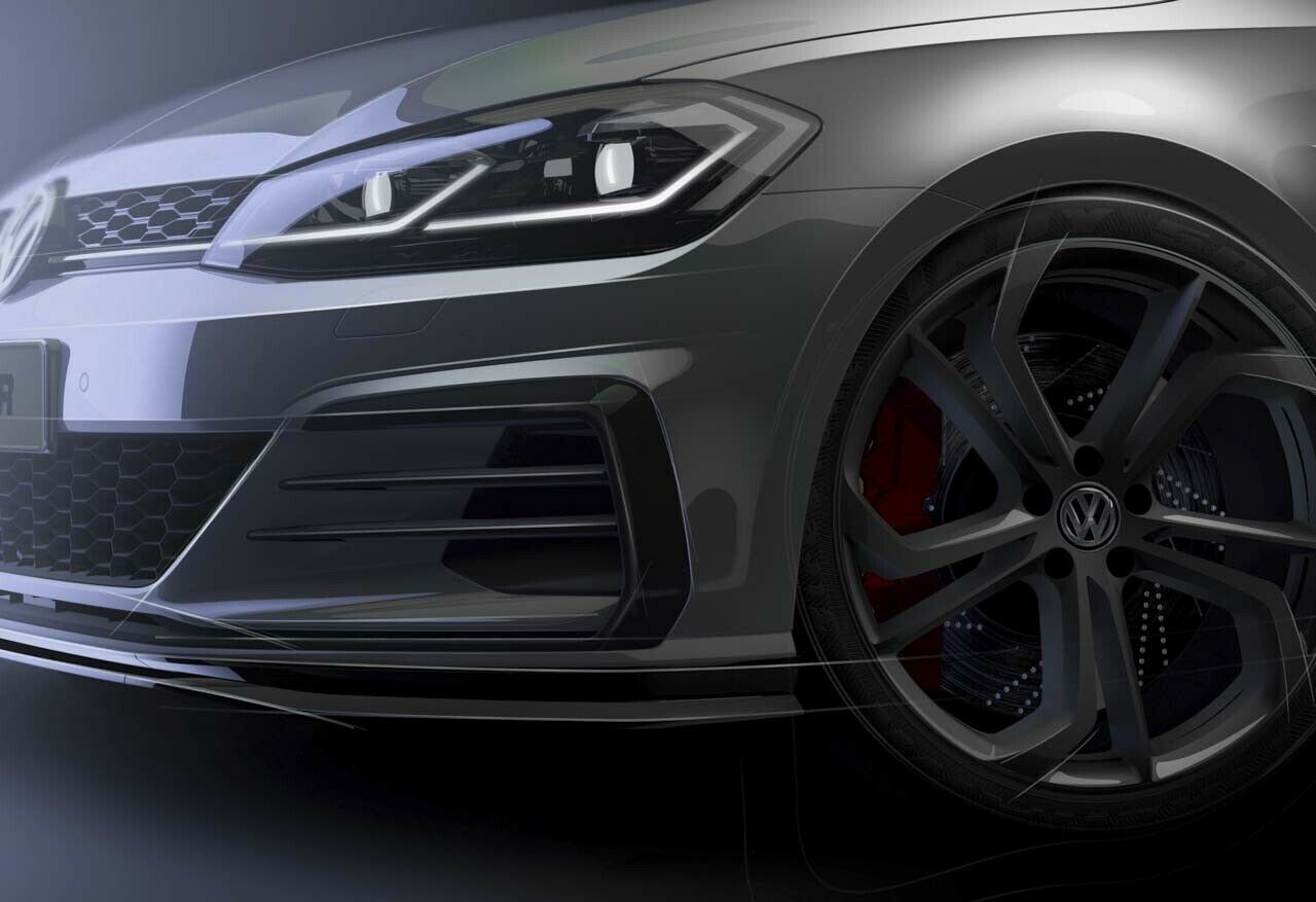 VW deutet eine riesige Bremse und Aerodynamik-Details an