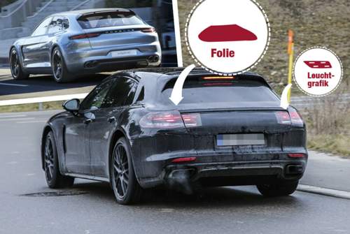 Zwei hübsche Hintern im Vergleich: Panamera 2 und die Studie Sport Turismo