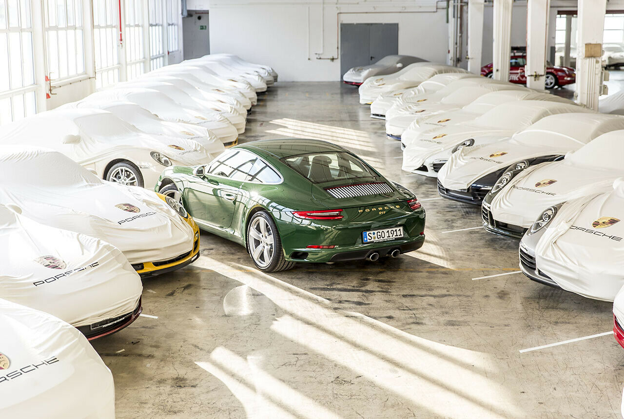 Ein Grüner zum Jubiläum: Der Porsche mit der Produktionsnummer 1.000.000 rollte heute am 11. Mai in Irischgrün vom Band