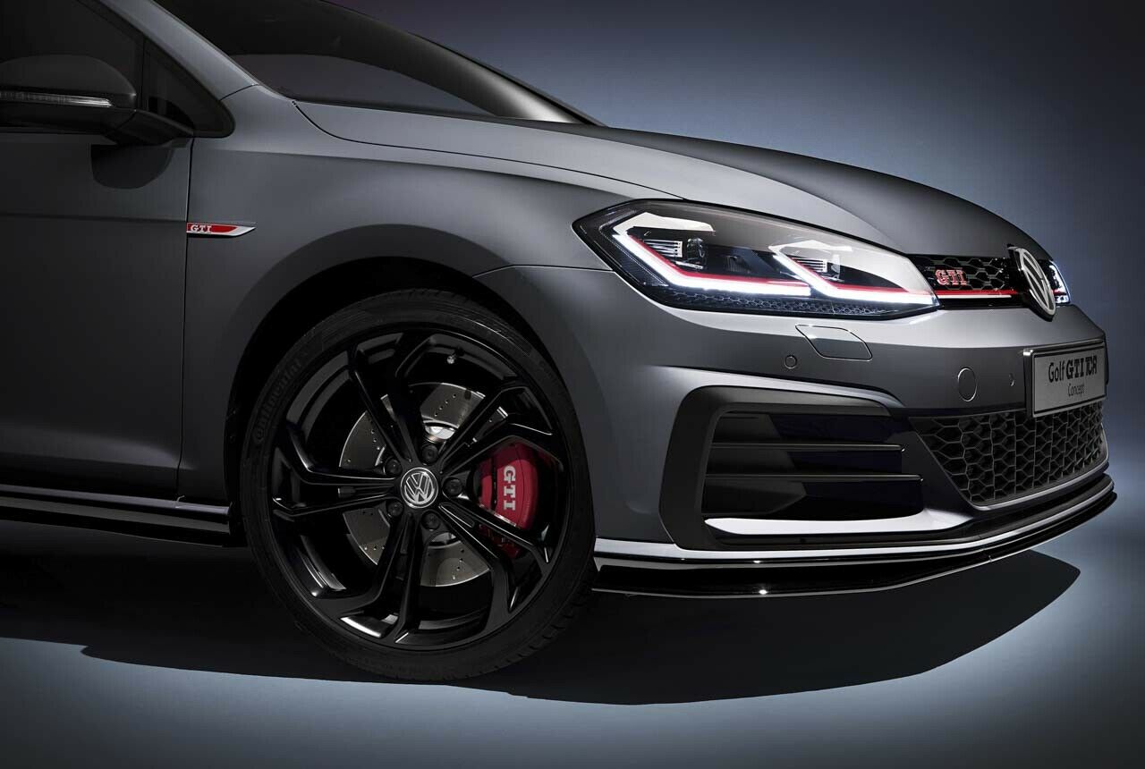 Serienmäßig stecken 18-Zöller auf dem VW Golf GTI TCR. Optional vergrößert VW auf 19 Zoll