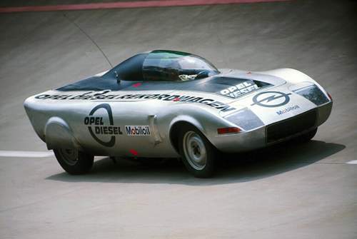 Opel Diesel-Rekordwagen auf Basis des Opel GT 1972