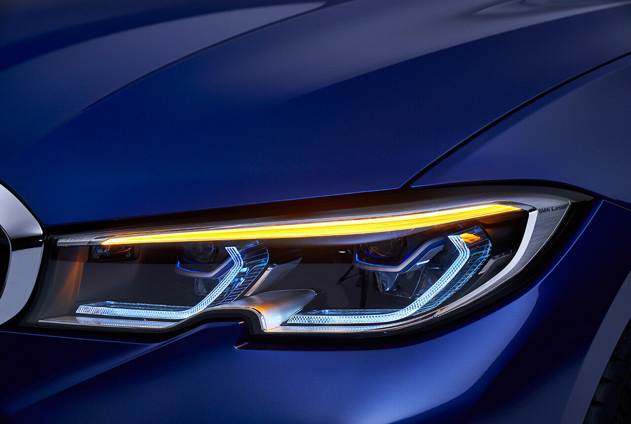 Optional bietet BMW adaptive LED-Scheinwerfer mit Laserfernlicht für den 3er an