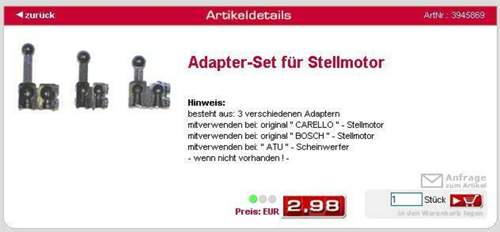 Lwr-adaptersatz