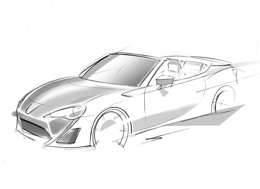 So könnte der GT86 mit gekapptem Dach aussehen.