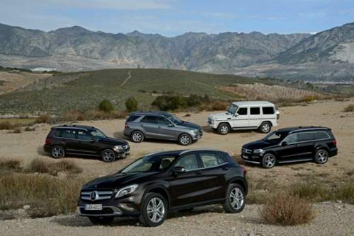 Die Geländewagen-Familie von Mercedes, mit dem neuen GLA