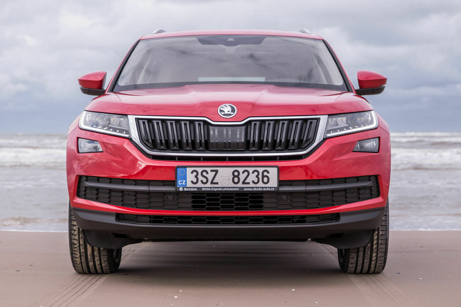 Der Motor sitzt quer im Kodiaq. Das schafft Platz im Innenraum