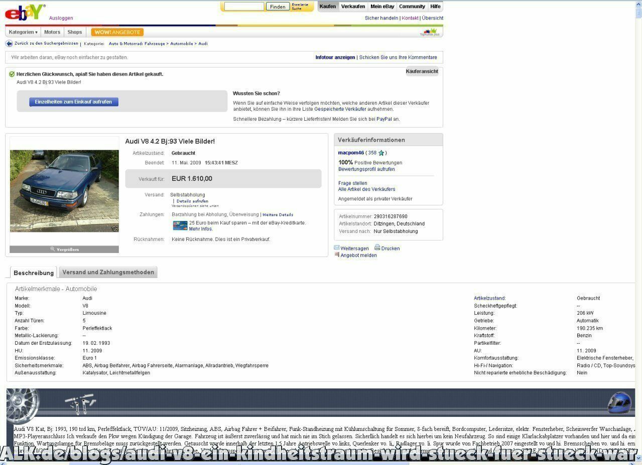 Der überraschende Anfang - Ebay sei Dank