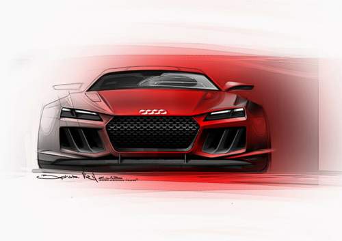 Narrenfreiheit für die Designer: Der Audi Quattro Concept trägt viele RS-Elemente in der Front