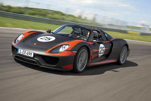 Der Porsche 918 Spyder als Prototyp. Jay Leno durfte nun die nächste Entwicklungsstufe des Hybrid-Sportlers fahren
