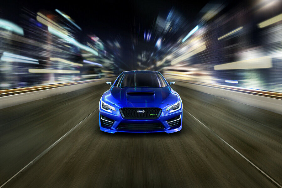 So hat Subaru den WRX angekündigt: Das Konzept mit Effektlack und bösem Blick